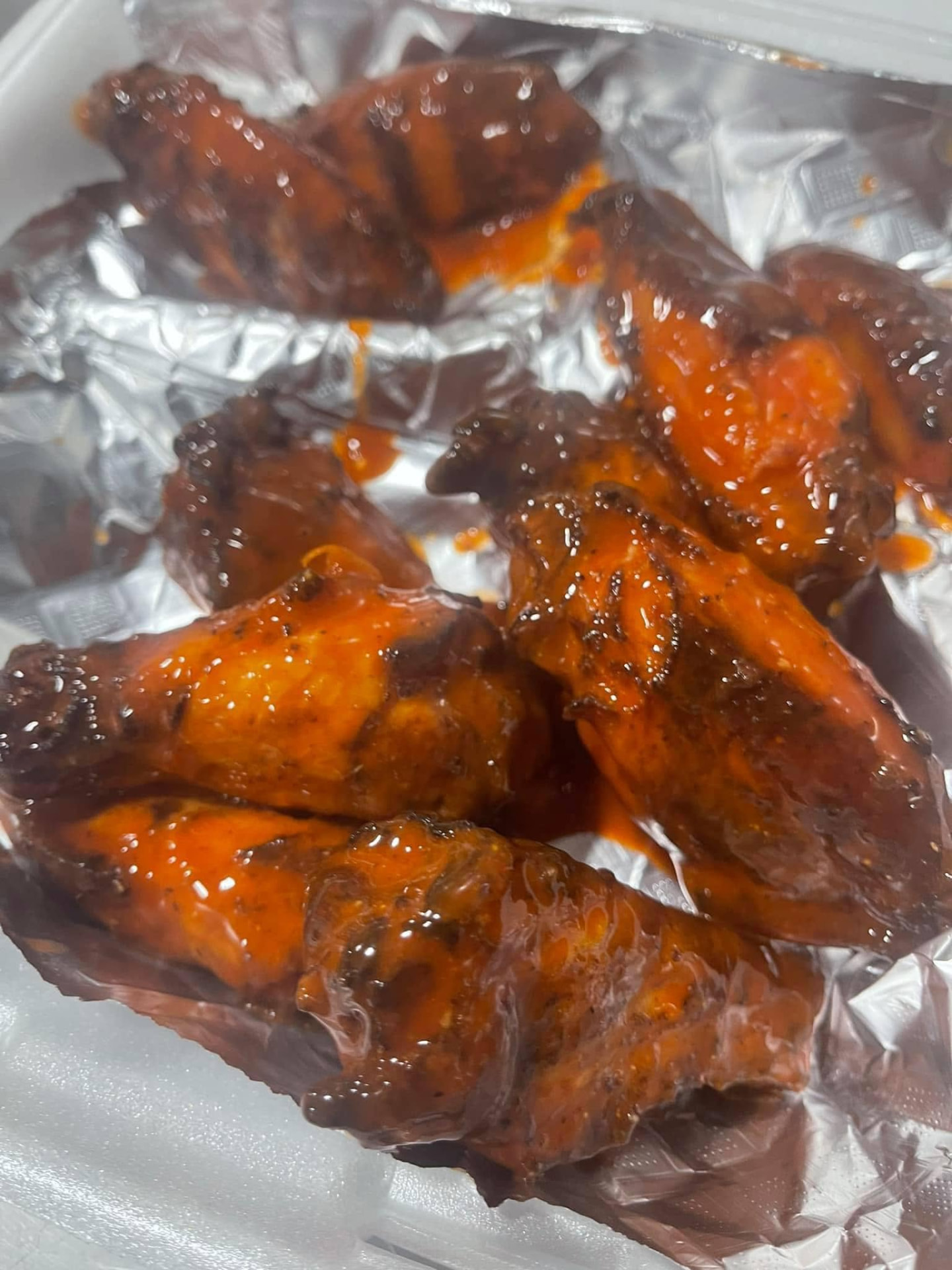 Saucy buffalo chicken wings